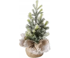 Boltze dirbtinė Kalėdų eglutė džiuto vazone TANNE, 22 cm