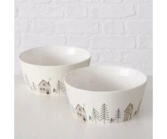 Boltze dubuo su žiemos medžio motyvu HOMEWOOD, Ø15 cm