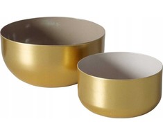 Boltze Gold dekoratyviniai dubenys, 2 vnt
