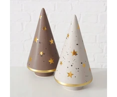 Boltze Home Kalėdų eglutės figūrėlė iš natūralaus akmens LAMORA, 16 cm