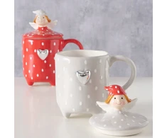Boltze Home MALENA alaus puodelis su dangteliu, 360 ml