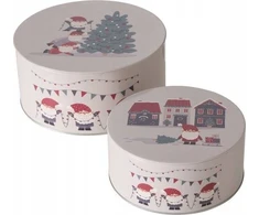 Boltze Home Rinkinys iš dviejų MONTI laikymo skardinių, Ø 16-20 cm