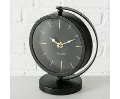 Boltze Juodas BALIA stalinis laikrodis, auksinės rodyklės, 20 cm