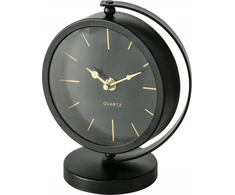 Boltze Juodas BALIA stalinis laikrodis, auksinės rodyklės, 20 cm