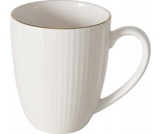 Boltze KELLY porcelianinis puodelis, baltas, 400 ml