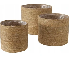 Boltze 3 vazonų uždangalų rinkinys, jūros žolė, SOPHY