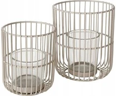 Boltze Metalinis žibintas CINDY, smėlio spalvos, 2 vnt