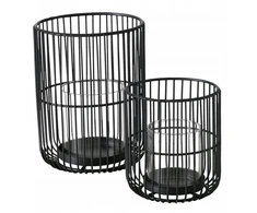 Boltze metalinis žibintas su stikliniu įdėklu CINDY, 14-20 cm