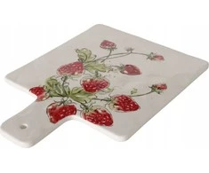 Boltze pjaustymo lentelė TRAWBERRY serviravimo ir pjaustymo lenta, braškių raštas, 34 x 24 cm