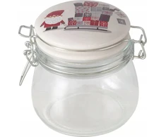 Boltze Stiklainis su porcelianiniu dangteliu MONTI, 450 ml