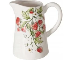 Boltze STRAWBERRY keraminis ąsotis, braškių raštas, 1250 ml