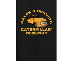Book Sales Inc Marškinėliai Caterpillar Sales Service Juodas