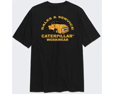 Book Sales Inc Marškinėliai Caterpillar Sales Service Juodas