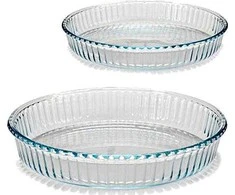 Borcam Dvi apvalios kepimo formos - stiklinės, 32, 26 cm