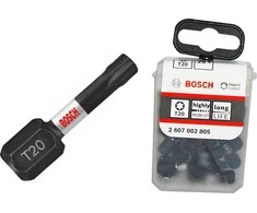 Bosch 1 / 4-T20- 25mm Torx smūgis 25 vienetų (2607002805)