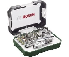 Grąžtas Galvučių su antgaliais rinkinys Bosch 2607017322; 26 vnt.