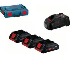 Bosch 18V 3x4,0Ah Gba Procore baterija + Gal 1880CV įkroviklis + L-BOXX 102 (B0615990L1R)
