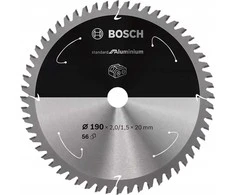 Pjovimo diskas Bosch Standard for Aluminum 2608837770; 190x20 mm; Z56