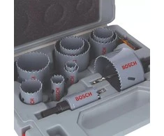 BOSCH HOLE HSS BI-METAL STD KPL. 14 vnt. 19,22,25,29,35,38,44,51,57,64,76 mm