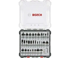 Bosch frezų rinkinys, 30 vnt., mišrus, 8 mm kotu, 2607017475