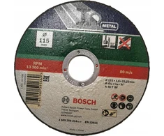Bosch Bosch PJOVIMO DISKAS METALINIS 115X1,6MM TIESUS