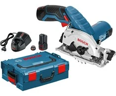 Akumuliatorinis diskinis pjūklas Bosch GKS 12V-26, LB 2x3.0, 12V-40