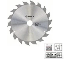 Bosch DISKINIS MEDIENOS 254x30mm 40 DANTŲ Pjūklas, OPTILINE WOOD ECO