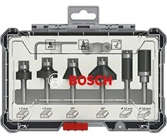 Bosch Apdailai ir kraštų apipjaustymui skirtų frezų rinkinys, 6 vnt. 6mm