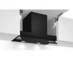 Bosch Serija 6, Integruojamasis kamino tipo gartraukis, 60 cm, skaidrus stiklas su juodu atspaudu DBB67AM60