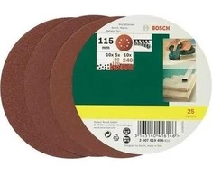 Bosch Šlif.pop. D 125 mm, K80 25 vnt.