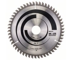 Bosch universalus pjovimo diskas MULTI MATERIAL 190x2,4x30,0 mm, Z54, -5°