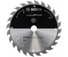 Pjovimo diskas Bosch Standard for Wood 2608837702; 184x20 mm; Z24
