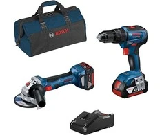 BOSCH RINKINYS 18V GWS18V-10 + GSB18V-50 + 1x2.0Ah + 1x5.0Ah + GAL18V-40 + XL-BOXX