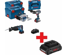 Įrankių rinkinys Bosch Rinkinys NARZÄDZI 18V GSB+GKS+GSA 1*4.0AH + 2*5.5AH