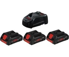 Grąžtas Akumuliatorių ir įkroviklio komplektas BOSCH GBA ProCORE 18V 3x4,0Ah