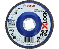 Bosch XLOCK žiedlapiniai diskai D 125 mm; K 80, tiesus