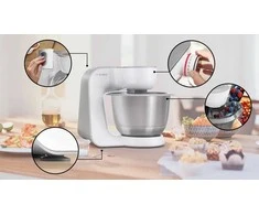 Virtuvinis kombainas Bosch | Kitchen Machine | MUM58200 | 1000 W | Greičių skaičius 7 | Bowl capacity 3.9 L | Baltas
