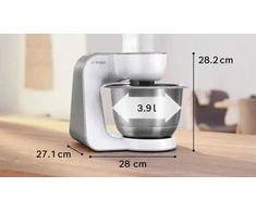 Virtuvinis kombainas Bosch | Kitchen Machine | MUM58200 | 1000 W | Greičių skaičius 7 | Bowl capacity 3.9 L | Baltas