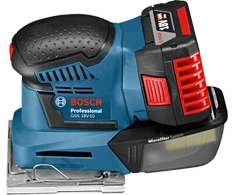 Bosch Akumuliatorinis vibracinis šlifuoklis GSS 18V-10, 2x5.0Ah