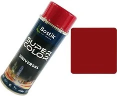 Bostik „Super Color“ universalūs purškiami dažai, 400 ml, rubino spalvos