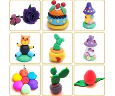 Bounn 50 spalvų plastilino rinkinys termoreaktyviam modelino moliui