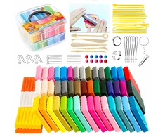 Bounn 50 spalvų plastilino rinkinys termoreaktyviam modelino moliui