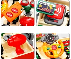 Bounn Edukacinis muzikinis autobusas raudonas vaikams