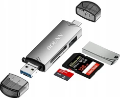 Bounn Bounn kortelių skaitytuvas USB2.0 + Micro USB2.0 + TypeC3.0 + USB3.0 TypeB