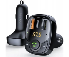 Bounn Charger USB automobilinis įkroviklis QC3.0+TYPE C 3A+USB 1A