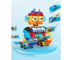 Bounn Kaladėlės KONSTRUKCYJNE 8w1 DO BUDOWANIA ROBOT ROBOCIKI POJAZDY RUCHOME 88 EL