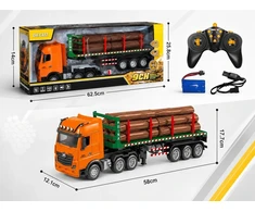 Bounn Nuotolinio valdymo sunkvežimis su priekaba medienos transportavimui 1:18 RC (HN207087)