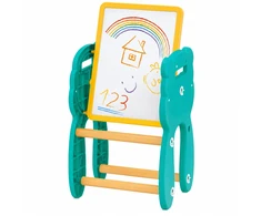 Bounn Edukacinis staliukas su kaladėlėmis, 204 elementai ir kėdute + piešimo lenta (HN204519)
