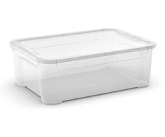 Daiktadėžė KIS, 31,5 l, skaidri, 55,5×39×19 cm