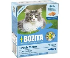 Drėgnas Kačių Maistas - Bozita Fresh Menu Sterilizuotas Arktinis Šamas 370g